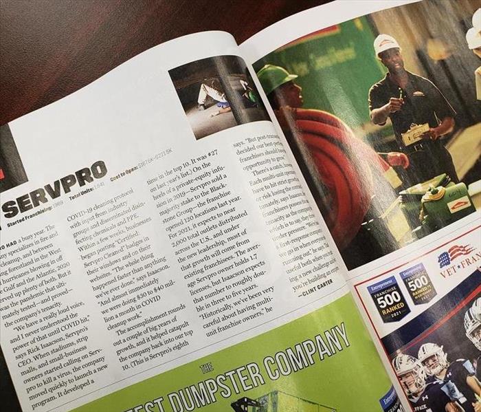 Photo of SERVPRO Article in Entrepreneur Magazine