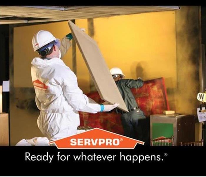SERVPRO employee in PPE